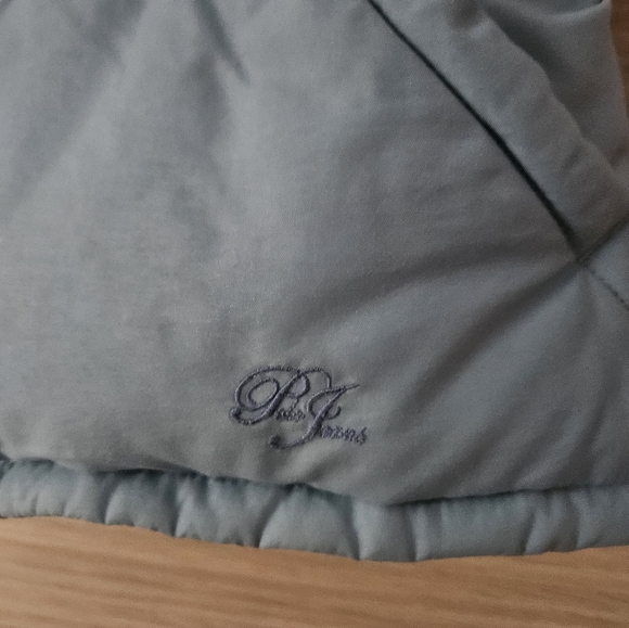 VTG Ralph Lauren Polo Jeans Reversible Down Puffer Vest Women’s L/XL Blue Green - Picture 2 of 13